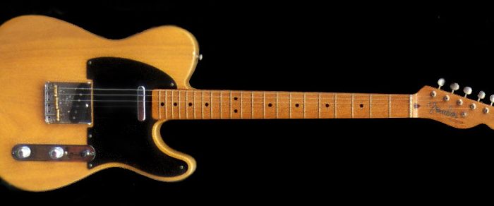 A Fender Telecaster guitar